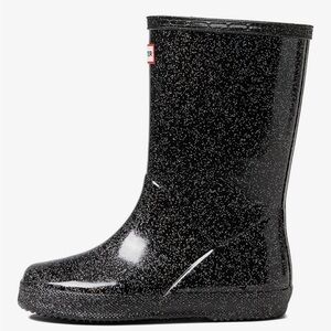 Hunter Little Kids First Classic Starcloud Rain Boot, Black Multi, 6